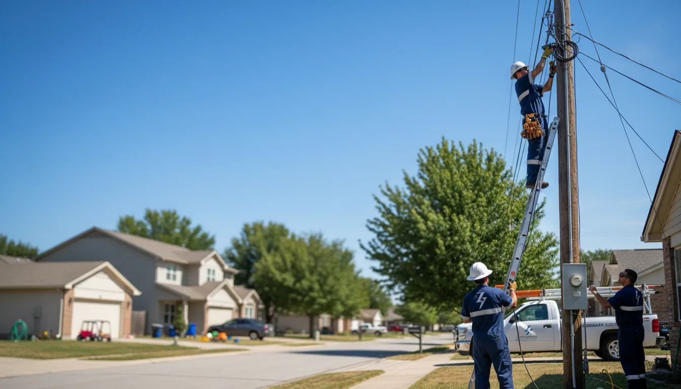 Residential electrician providing installation services in Baldwin City, KS